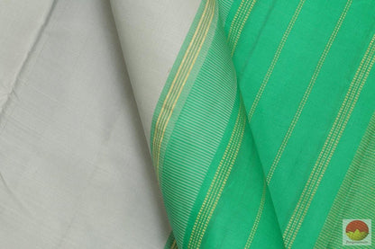 Kanchipuram Silk Saree - Handwoven Pure Silk - Temple Border - Pure Zari - PV G 4054 - Archives - Silk Sari - Panjavarnam