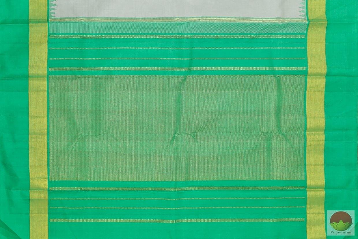 Kanchipuram Silk Saree - Handwoven Pure Silk - Temple Border - Pure Zari - PV G 4054 - Archives - Silk Sari - Panjavarnam