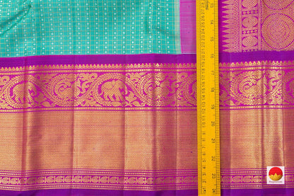Kanchipuram Silk Saree - Handwoven Silk - Pure Zari - PV SRI 5721 - Silk Sari - Panjavarnam