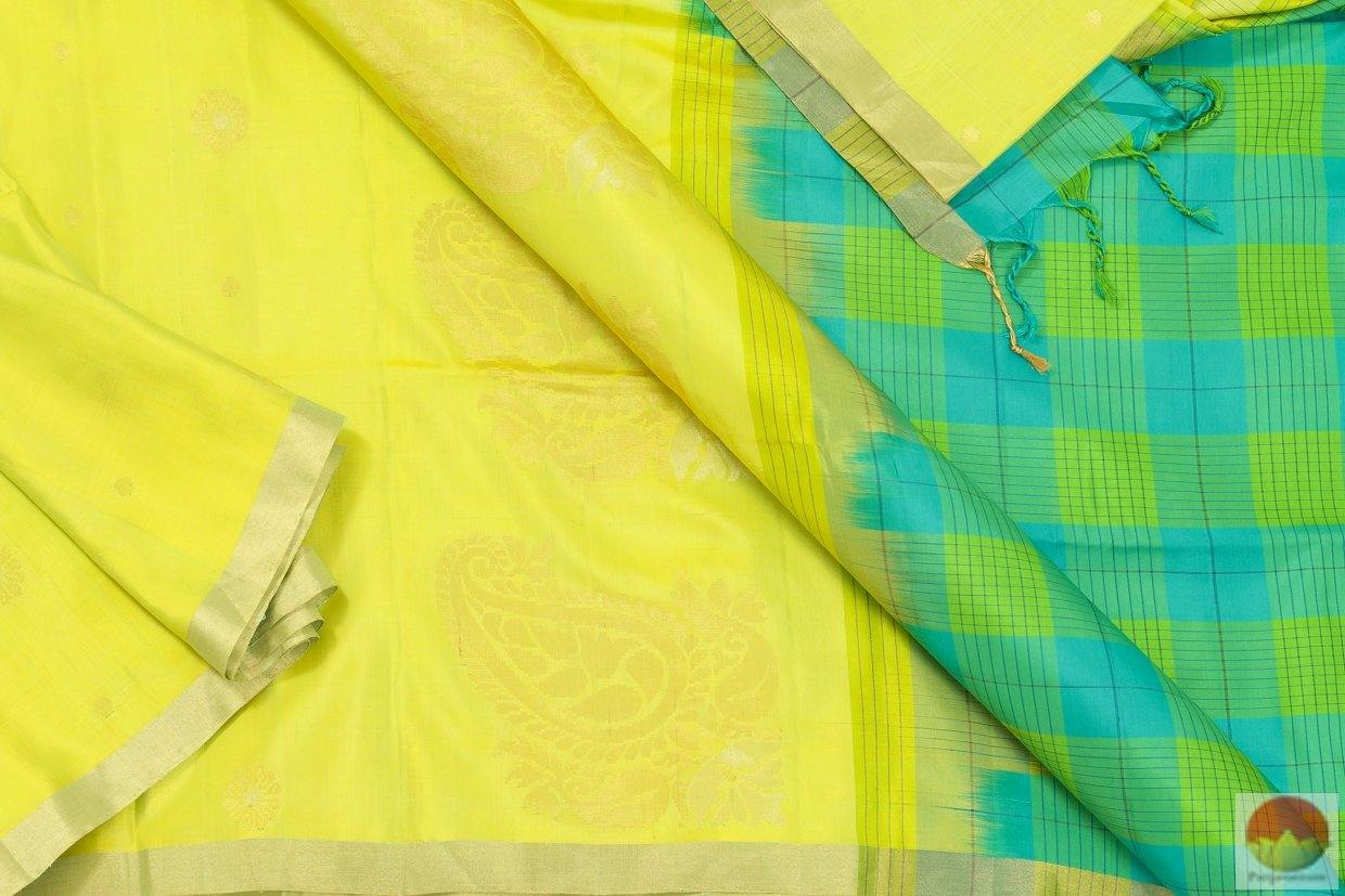 Kanchipuram Silk Saree - Handwoven Soft Silk - PV ASB 167 - Archives - Silk Sari - Panjavarnam
