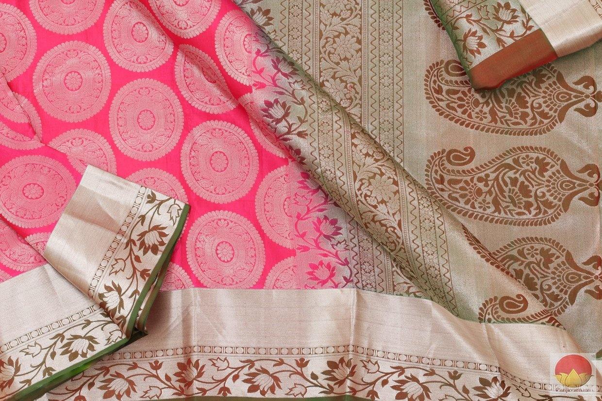 Kanchipuram Silk Saree - Handwoven Soft Silk - PV G 4193 - Archives - Silk Sari - Panjavarnam