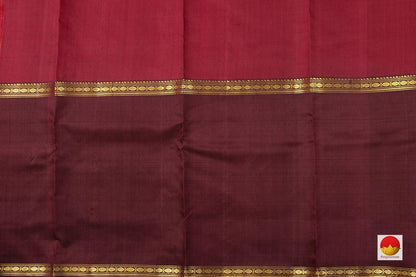 Kanchipuram Silk Saree - Mubbagam - Handwoven Pure Silk - Pure Zari - PV ABI 2722 - Silk Sari - Panjavarnam