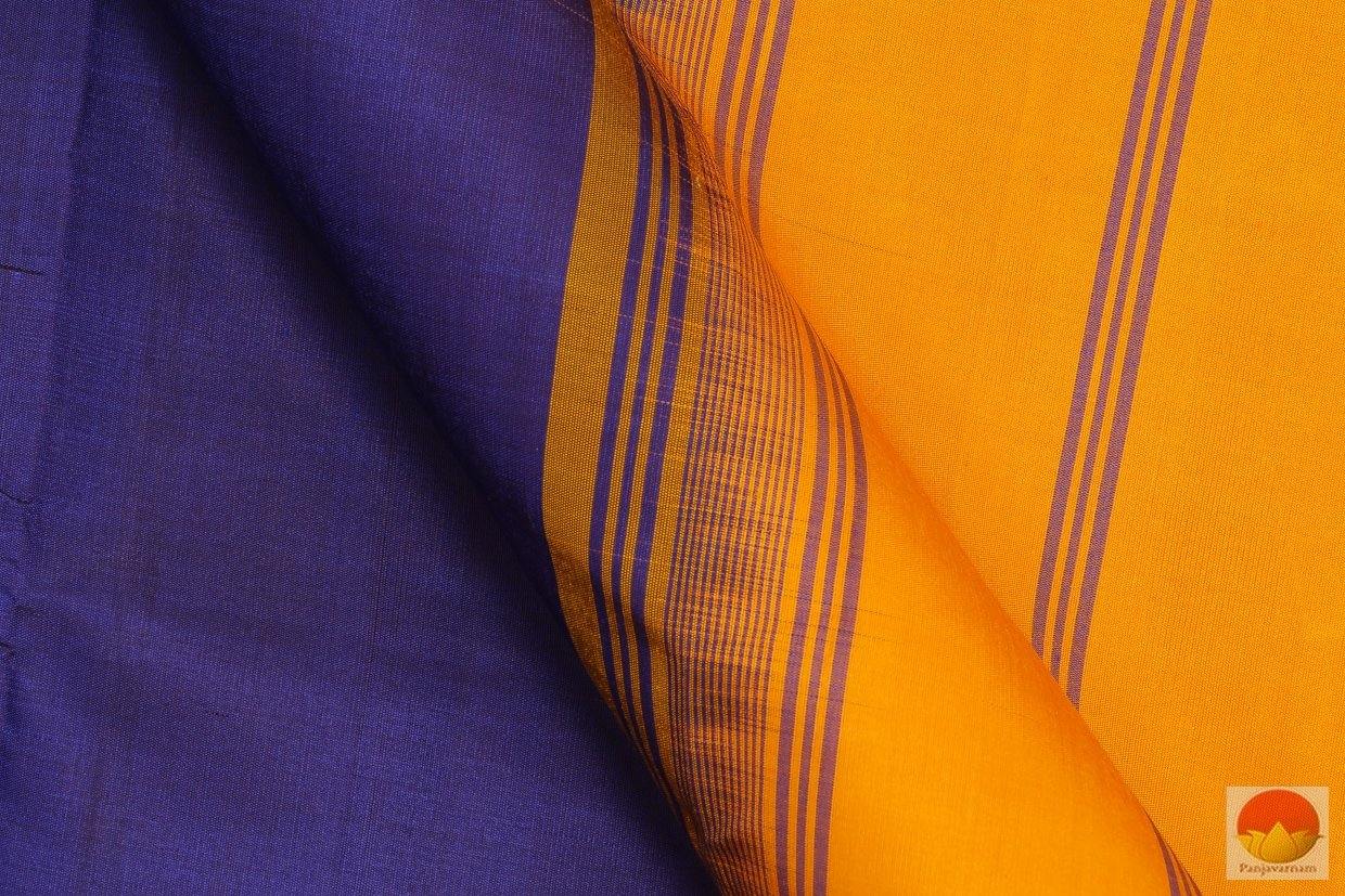 Kanchipuram Silk Saree - No Zari- Handwoven Pure Silk - Temple Korvai Border - PV G NZ 4071 Archives - Silk Sari - Panjavarnam