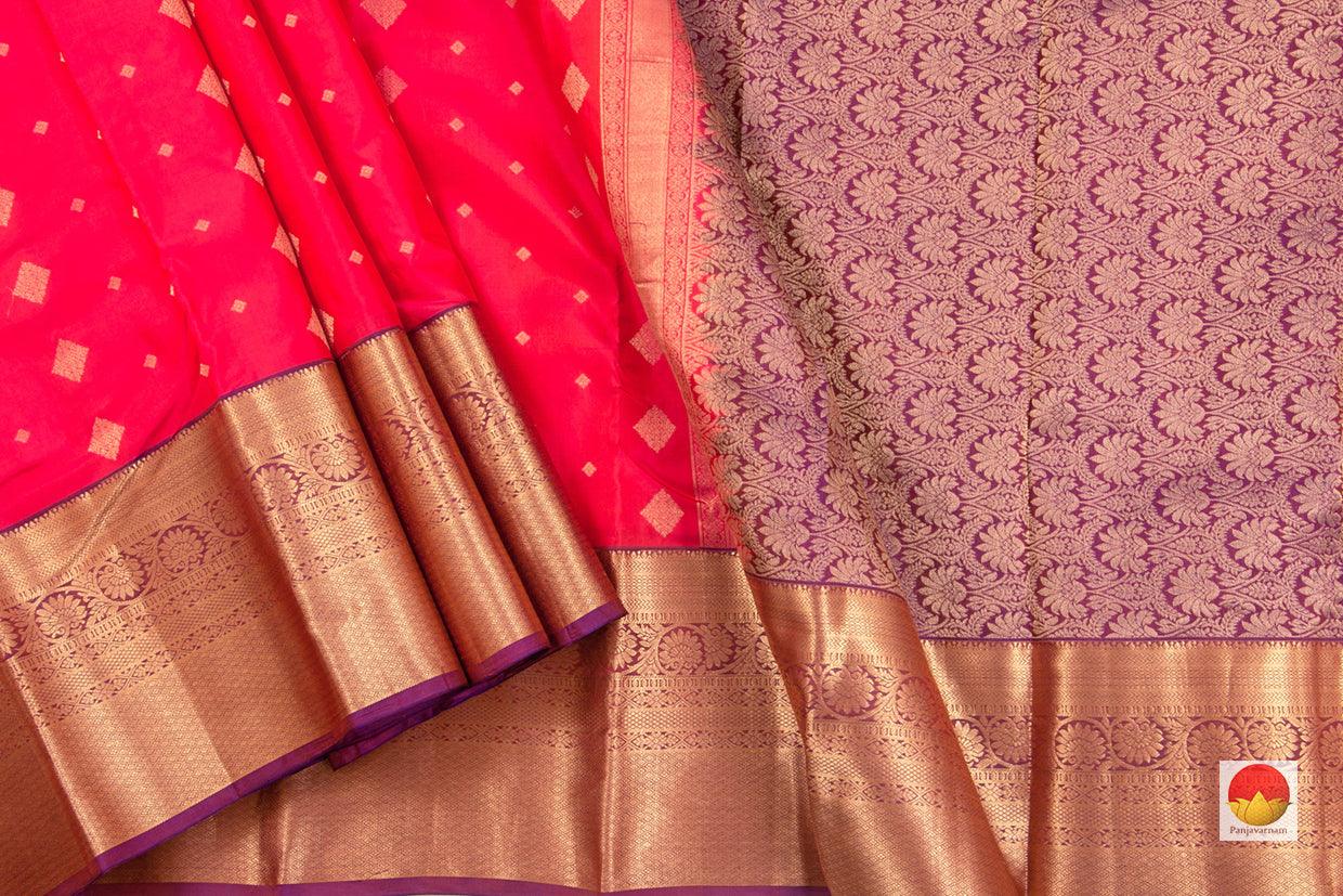Kanchipuram Silk Saree - Pure Silk - PV NYC 136 - Silk Sari - Panjavarnam