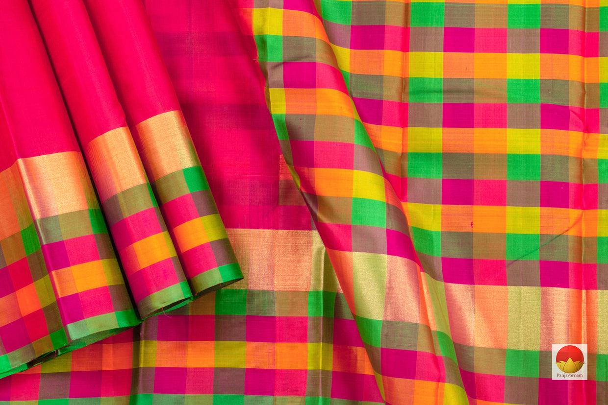 Kanchipuram Silk Saree - Pure Silk - PV NYC 154 - Silk Sari - Panjavarnam