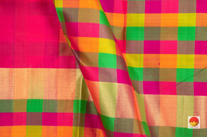 Kanchipuram Silk Saree - Pure Silk - PV NYC 154 - Silk Sari - Panjavarnam