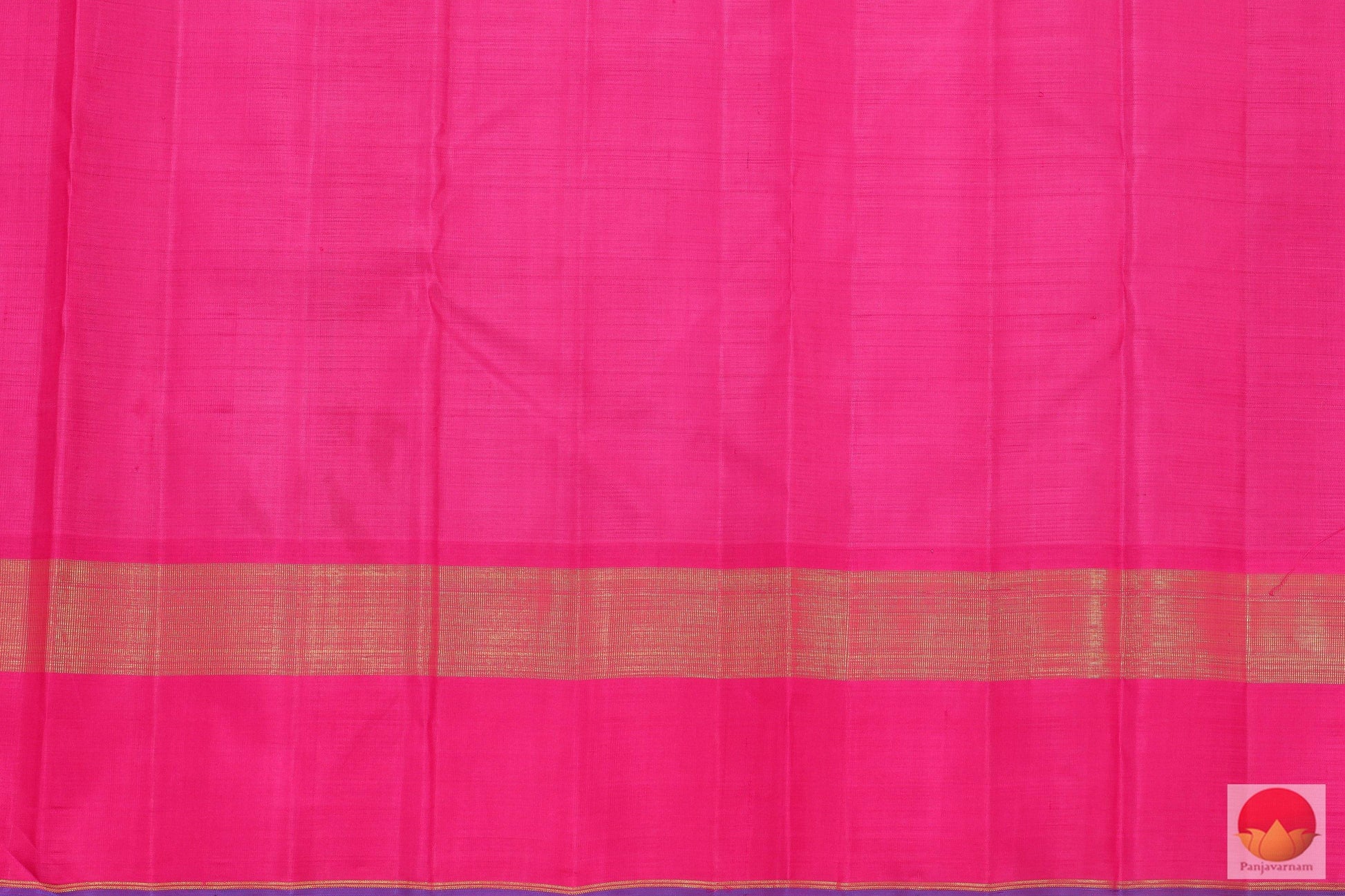Kanchipuram Silk Saree - Temple Border - Podi Kattam - Grey & Pink - PV J 2503 - Archives - Silk Sari - Panjavarnam