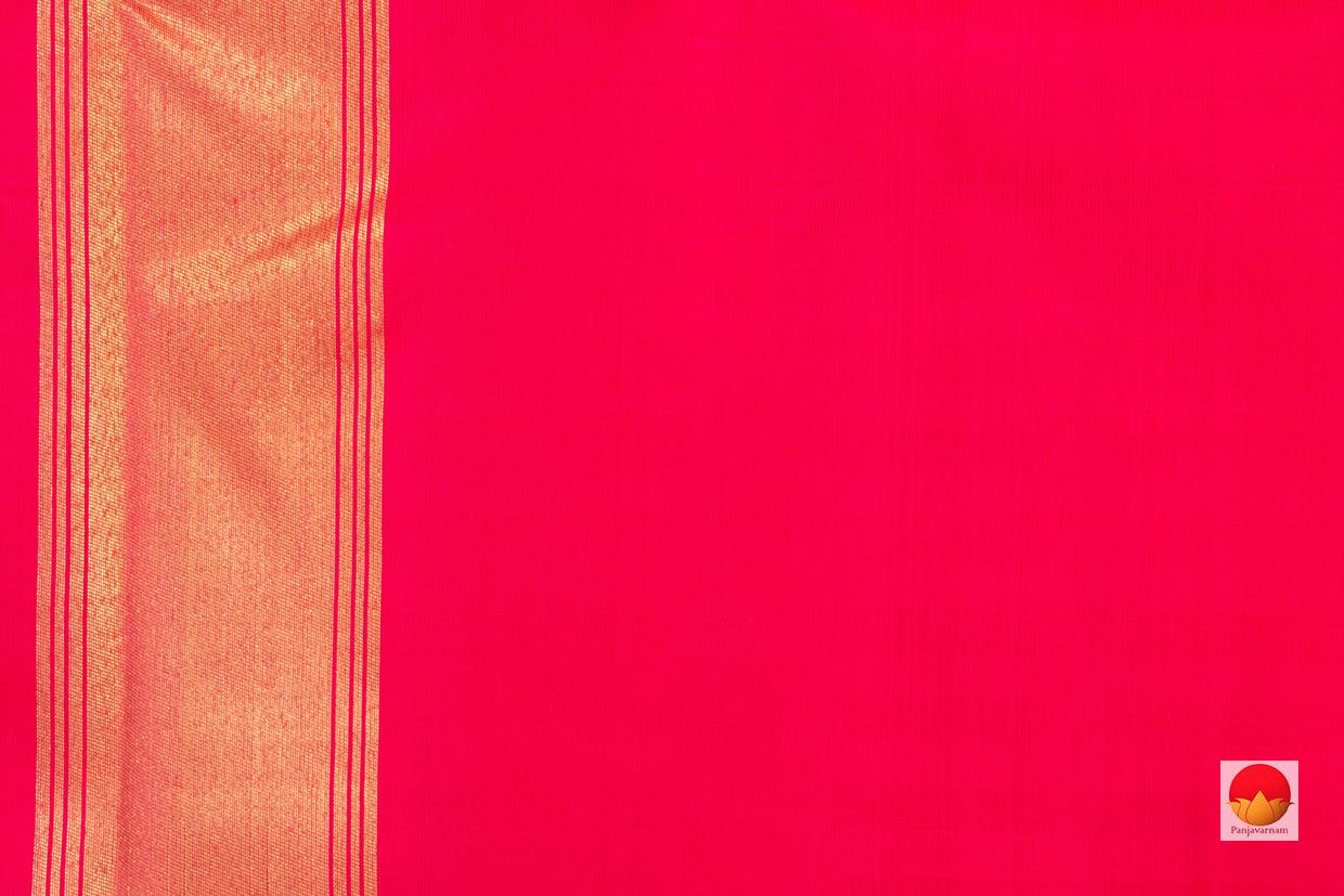 Kanchipuram Silk Saree - Veldhari - Handwoven Pure Silk - Pure Zari - PV SRI 5015 - Silk Sari - Panjavarnam