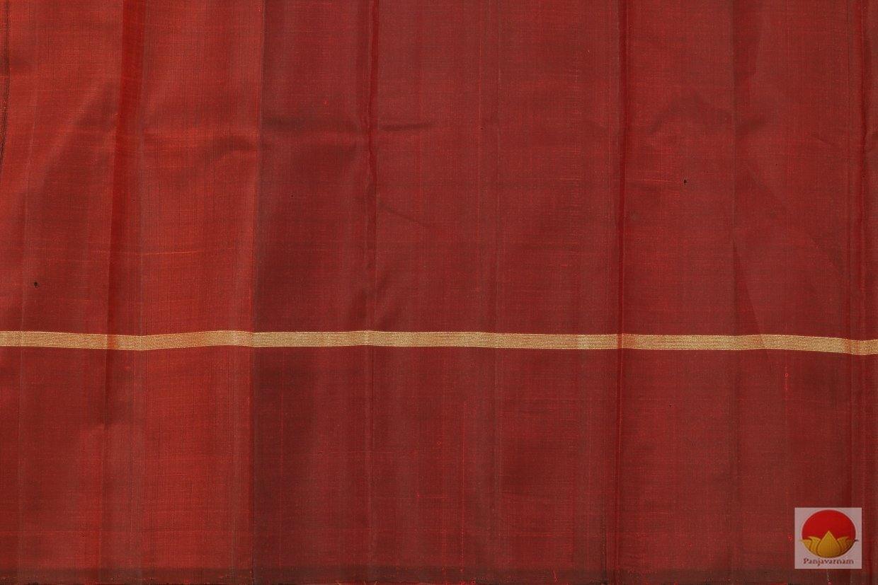 Kanchipuram Silk Saree - Yellow & Maroon - Handwoven Pure Silk Saree - Pure Zari - PV SVS 2055 Archives - Silk Sari - Panjavarnam