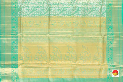 Kanchipuram Tissue Silk Saree - Handwoven Pure Silk - Pure Zari - PV NYC 362 - Silk Sari - Panjavarnam