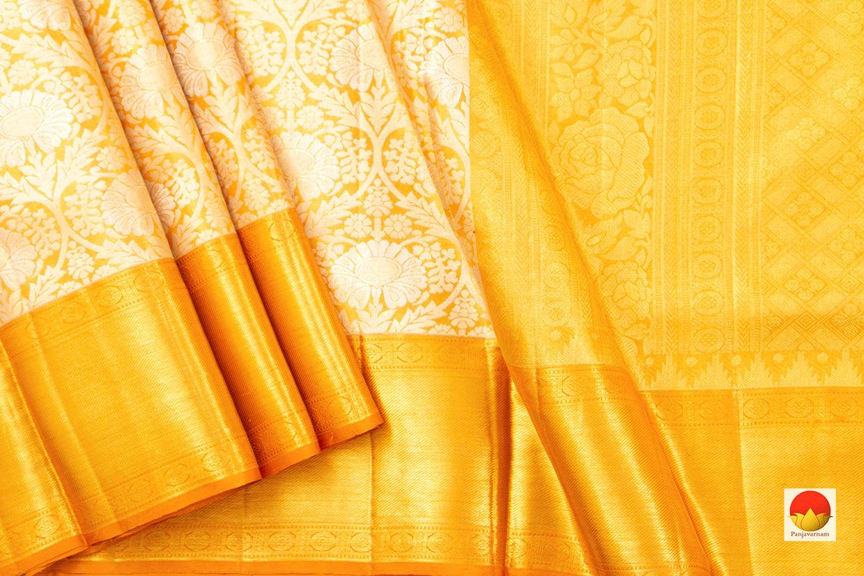 Kanchipuram Tissue Silk Saree - Handwoven Pure Silk - Pure Zari - PV NYC 485 - Silk Sari - Panjavarnam