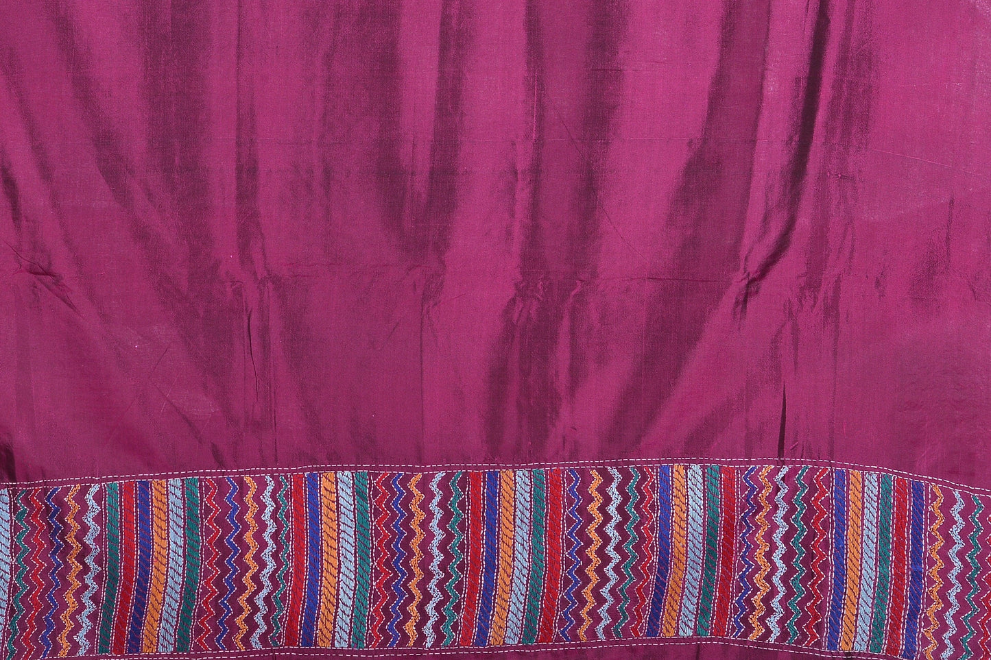 Kantha Work - Handwoven Pure Tussar Silk Saree - PT 59 Archives - Tussar Silk - Panjavarnam