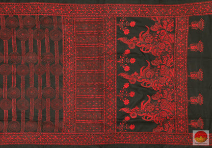 Kantha Work - Handwoven Pure Tussar Silk Saree - PT 66 Archives - Tussar Silk - Panjavarnam