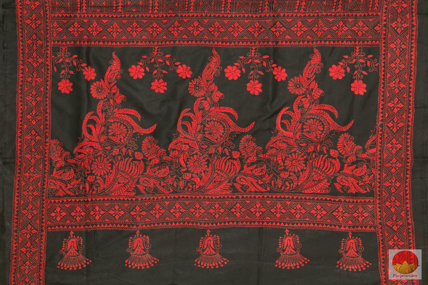 Kantha Work - Handwoven Pure Tussar Silk Saree - PT 66 Archives - Tussar Silk - Panjavarnam