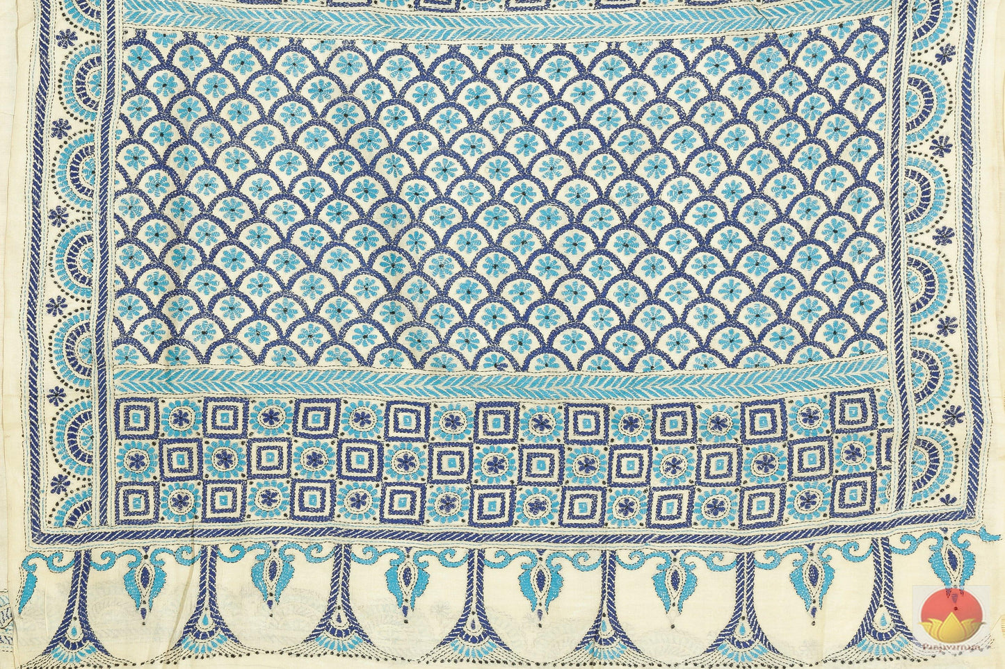 Kantha Work - Handwoven Pure Tussar Silk Saree - PT 67 Archives - Tussar Silk - Panjavarnam