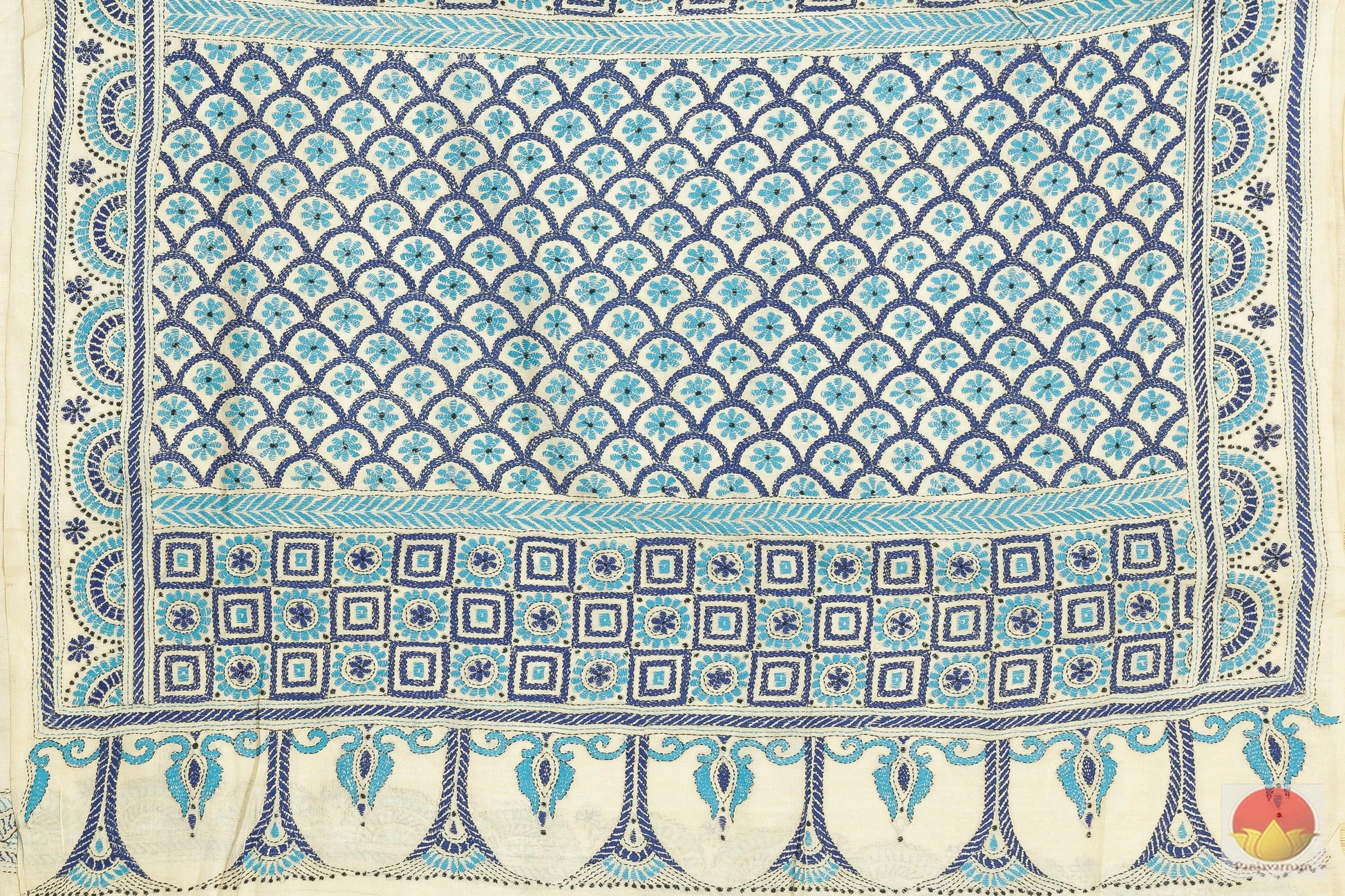 Kantha Work - Handwoven Pure Tussar Silk Saree - PT 67 Archives - Tussar Silk - Panjavarnam