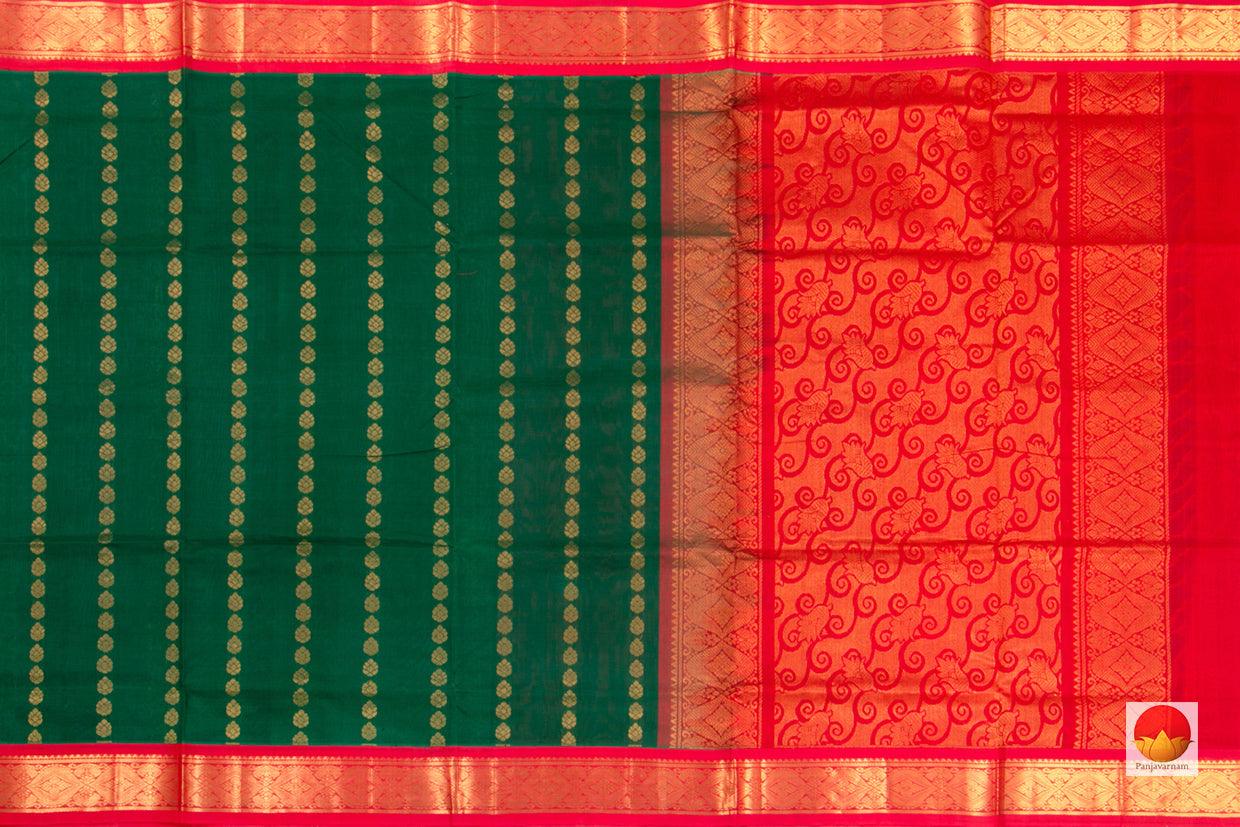 Korvai Border Silk Cotton - Handwoven - PSCA 1026 - Silk Cotton - Panjavarnam
