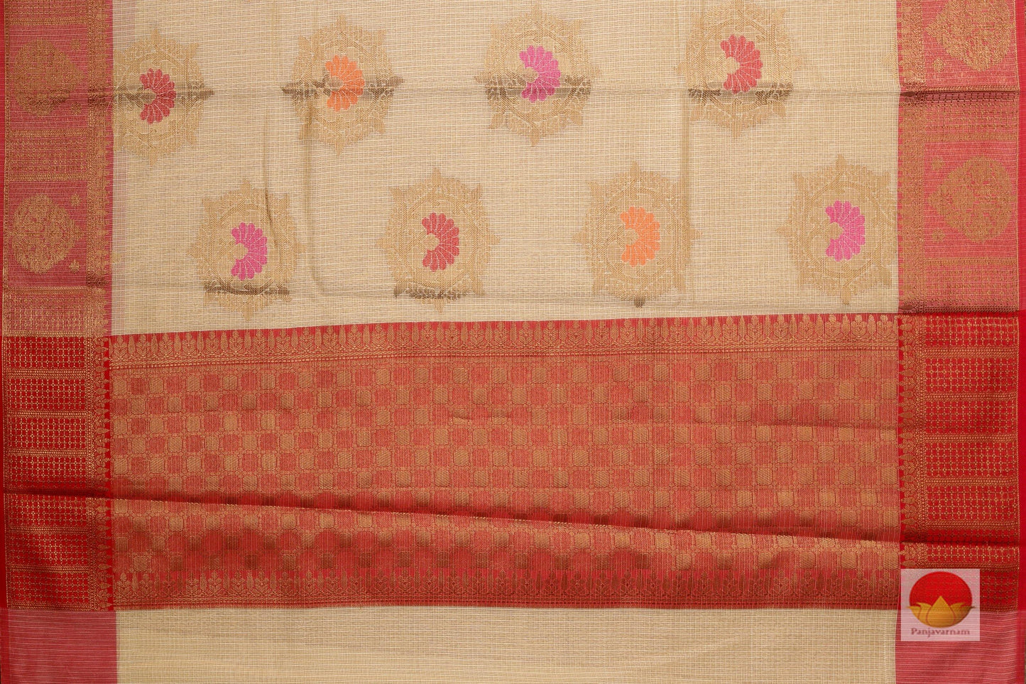 Light Weight Banarasi Silk Cotton Saree - PSC 77 - Silk Cotton - Panjavarnam
