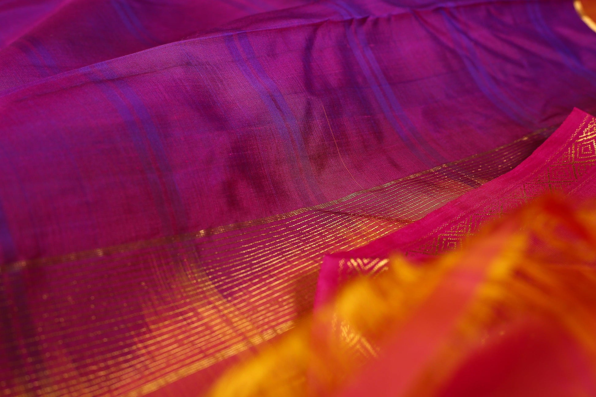 Light Weight Handwoven Kanjivaram Silk Saree - Pure Silk - PVA 0418 1267 - Silk Sari - Panjavarnam