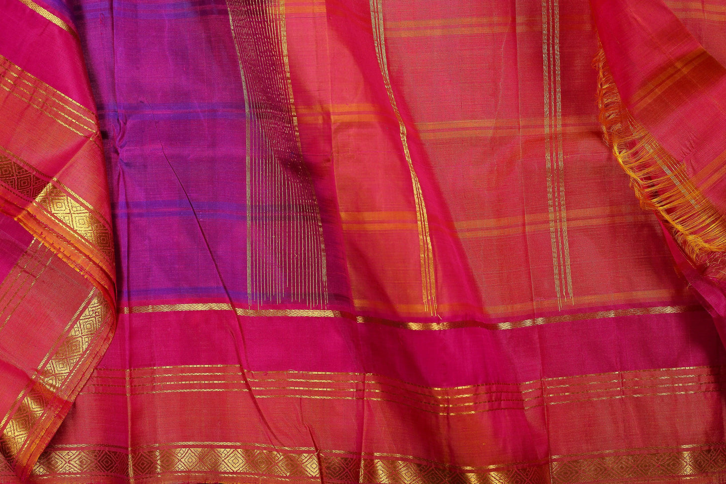 Light Weight Handwoven Kanjivaram Silk Saree - Pure Silk - PVA 0418 1267 - Silk Sari - Panjavarnam