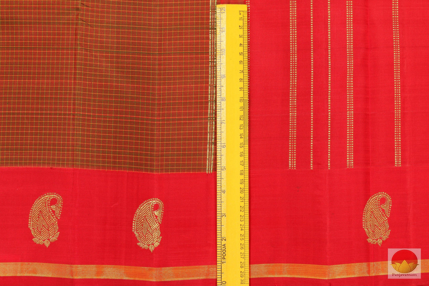Light Weight - Handwoven Pure Silk Kanjivaram Saree - Pure Zari - PV G 1904 Archives - Silk Sari - Panjavarnam