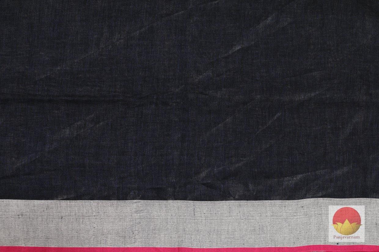 Linen Saree - Handwoven Pure Linen - PL 368 - Archives - Linen Sari - Panjavarnam