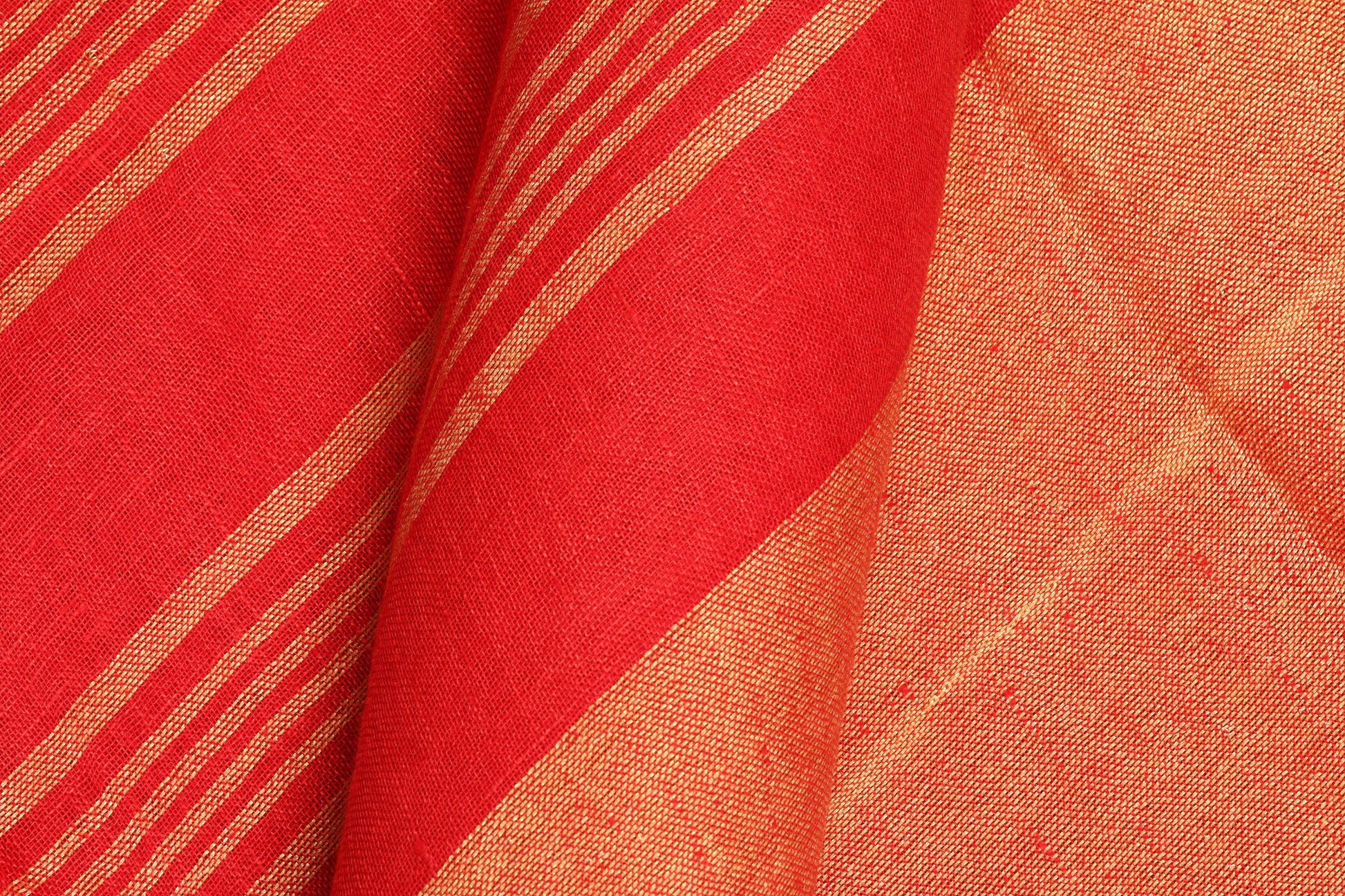 Handwoven Linen Saree - PL 43 - Panjavarnam Linen Sari