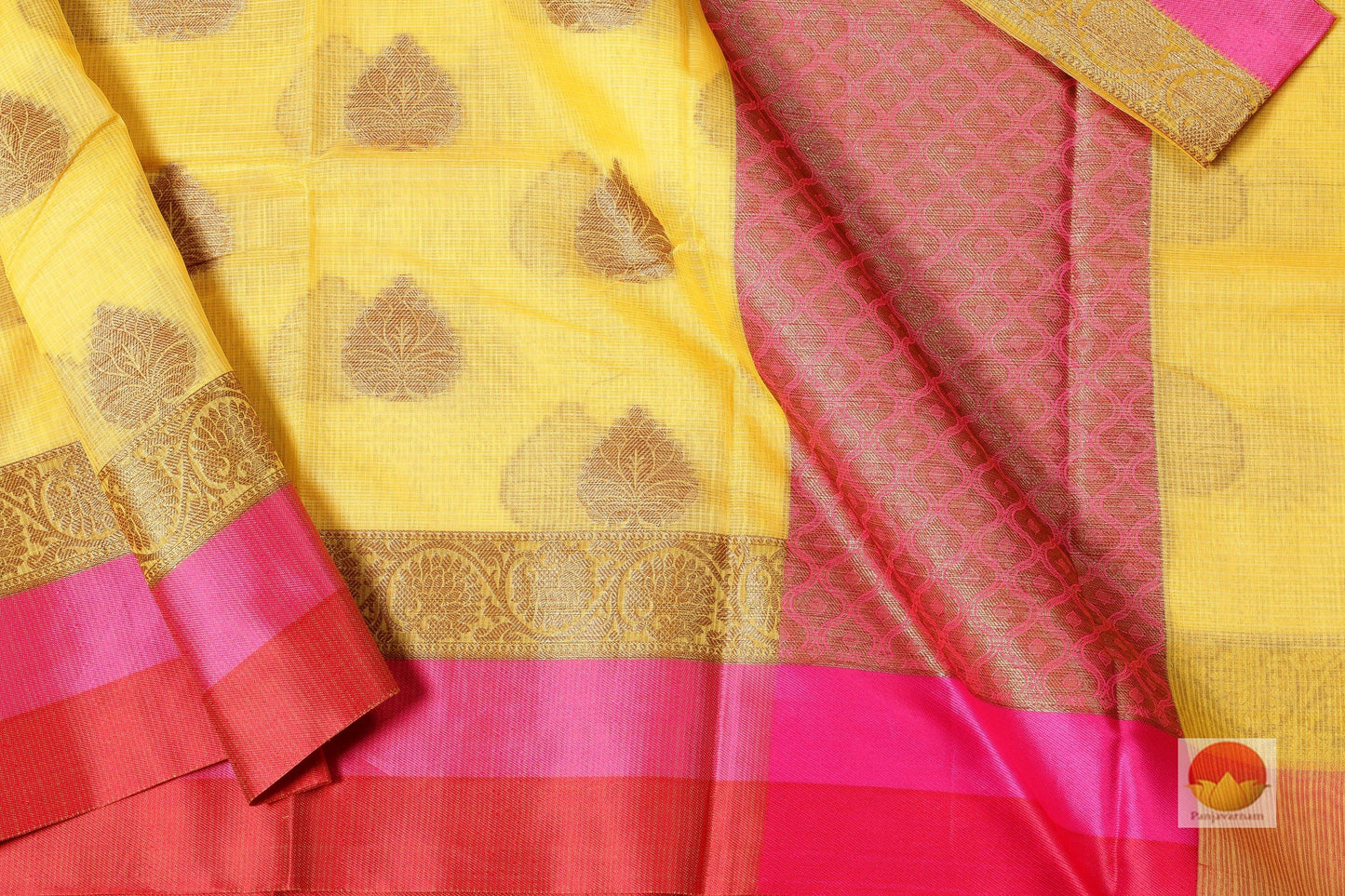 Lite Weight Banarasi Silk Cotton Saree - PSC 203 - Silk Cotton - Panjavarnam PSC 202