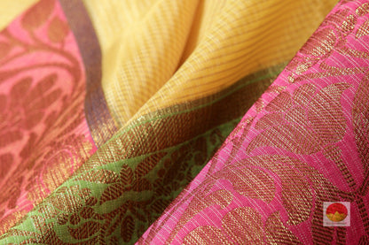 Lite Weight Banarasi Silk Cotton Saree - PSC 205 - Silk Cotton - Panjavarnam