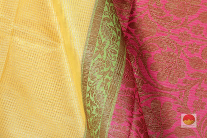 Lite Weight Banarasi Silk Cotton Saree - PSC 205 - Silk Cotton - Panjavarnam PSC 205