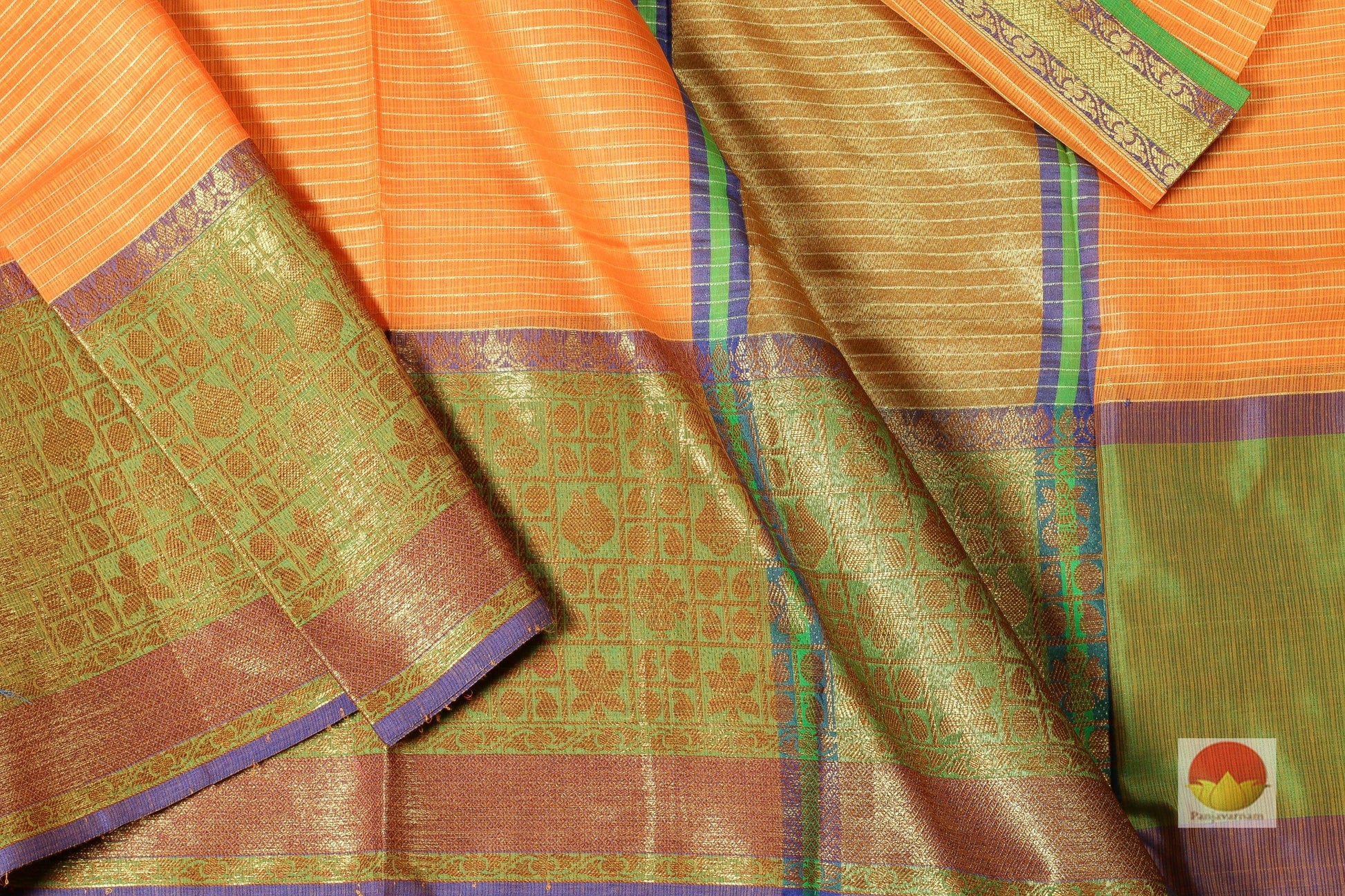Lite Weight Banarasi Silk Cotton Saree - PSC 214 - Silk Cotton - Panjavarnam