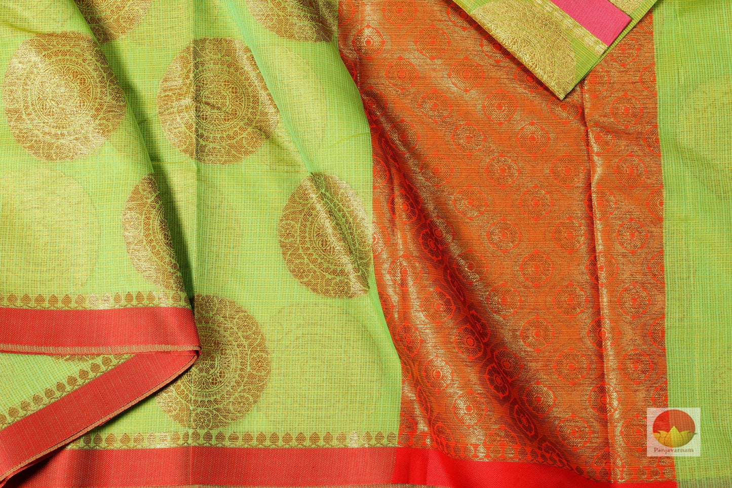 Lite Weight Banarasi Silk Cotton Saree - PSC 219 - Silk Cotton - Panjavarnam PSC 219