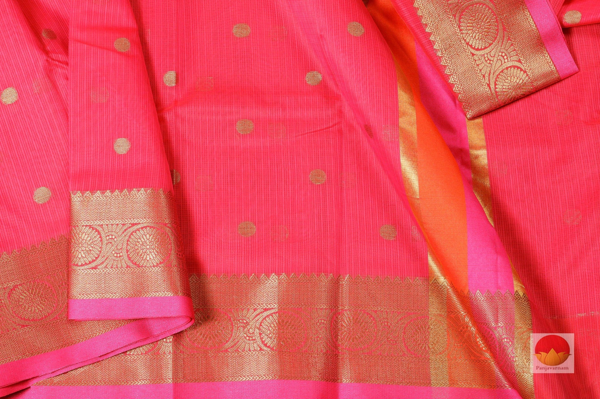 Lite Weight Banarasi Silk Cotton Saree - PSC 227 - Silk Cotton - Panjavarnam PSC 227