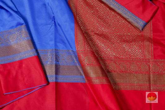 Lite Weight Banarasi Silk Cotton Saree - PSC 234 - Silk Cotton - Panjavarnam