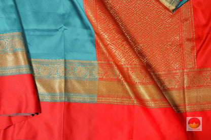 Lite Weight Banarasi Silk Cotton Saree - PSC 235 - Silk Cotton - Panjavarnam