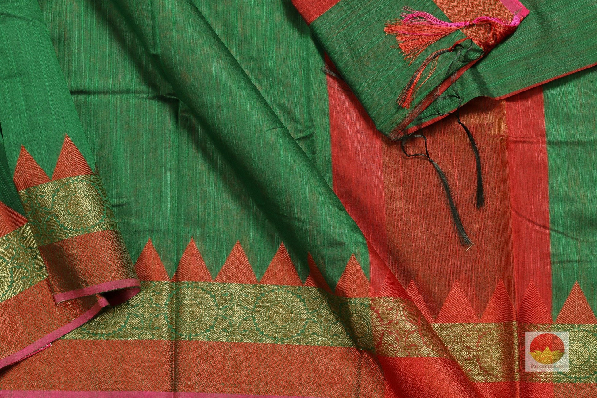 Lite Weight Banarasi Silk Cotton Saree - PSC 262 - Silk Cotton - Panjavarnam