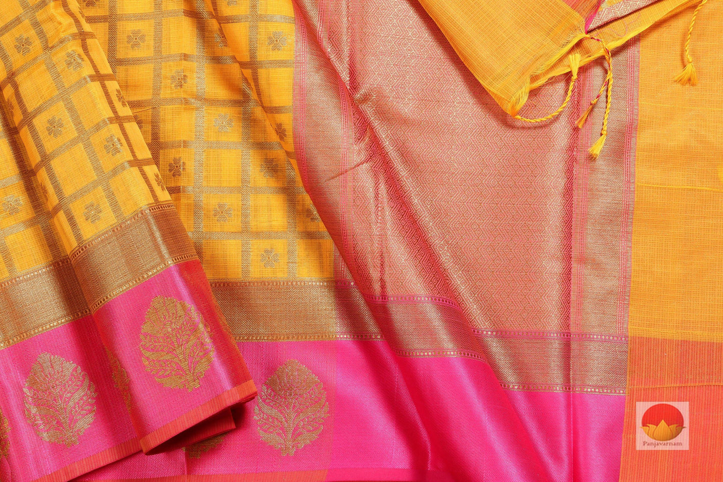 Lite Weight Banarasi Silk Cotton Saree - PSC 266 - Silk Cotton - Panjavarnam