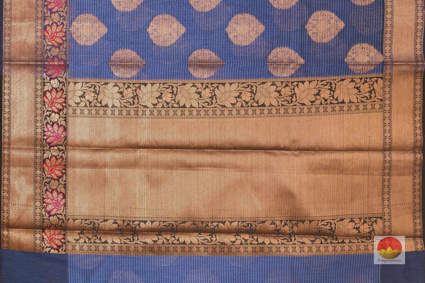 Lite Weight Banarasi Silk Cotton Saree - PSC 268 - Silk Cotton - Panjavarnam
