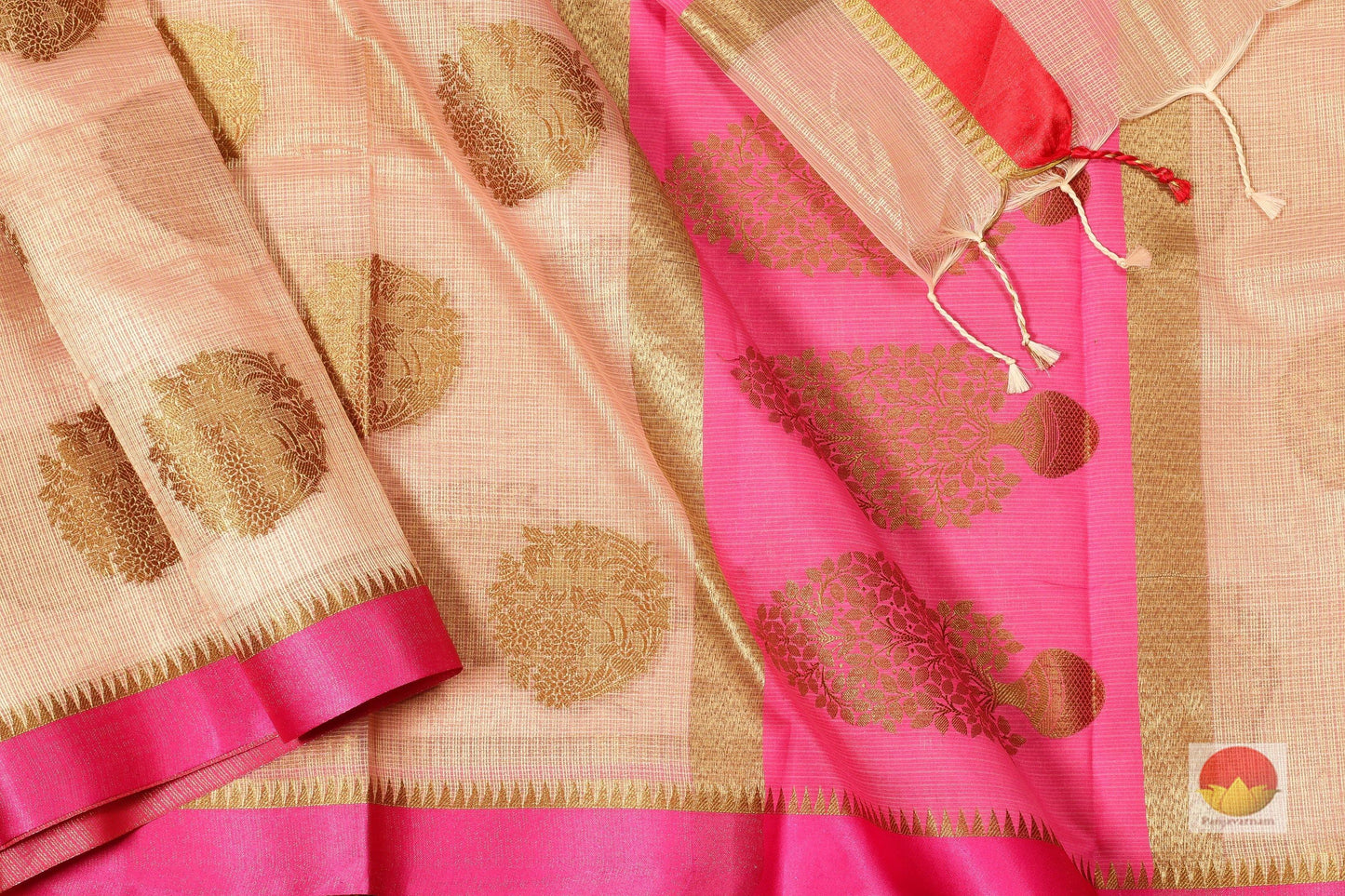 Lite Weight Banarasi Silk Cotton Saree - PSC 276 - Silk Cotton - Panjavarnam