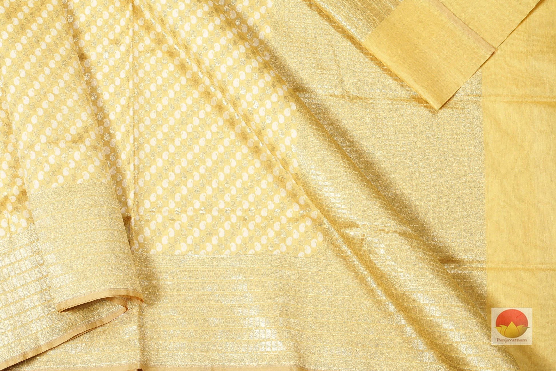 Lite Weight Banarasi Silk Cotton Saree - PSC 277 - Silk Cotton - Panjavarnam