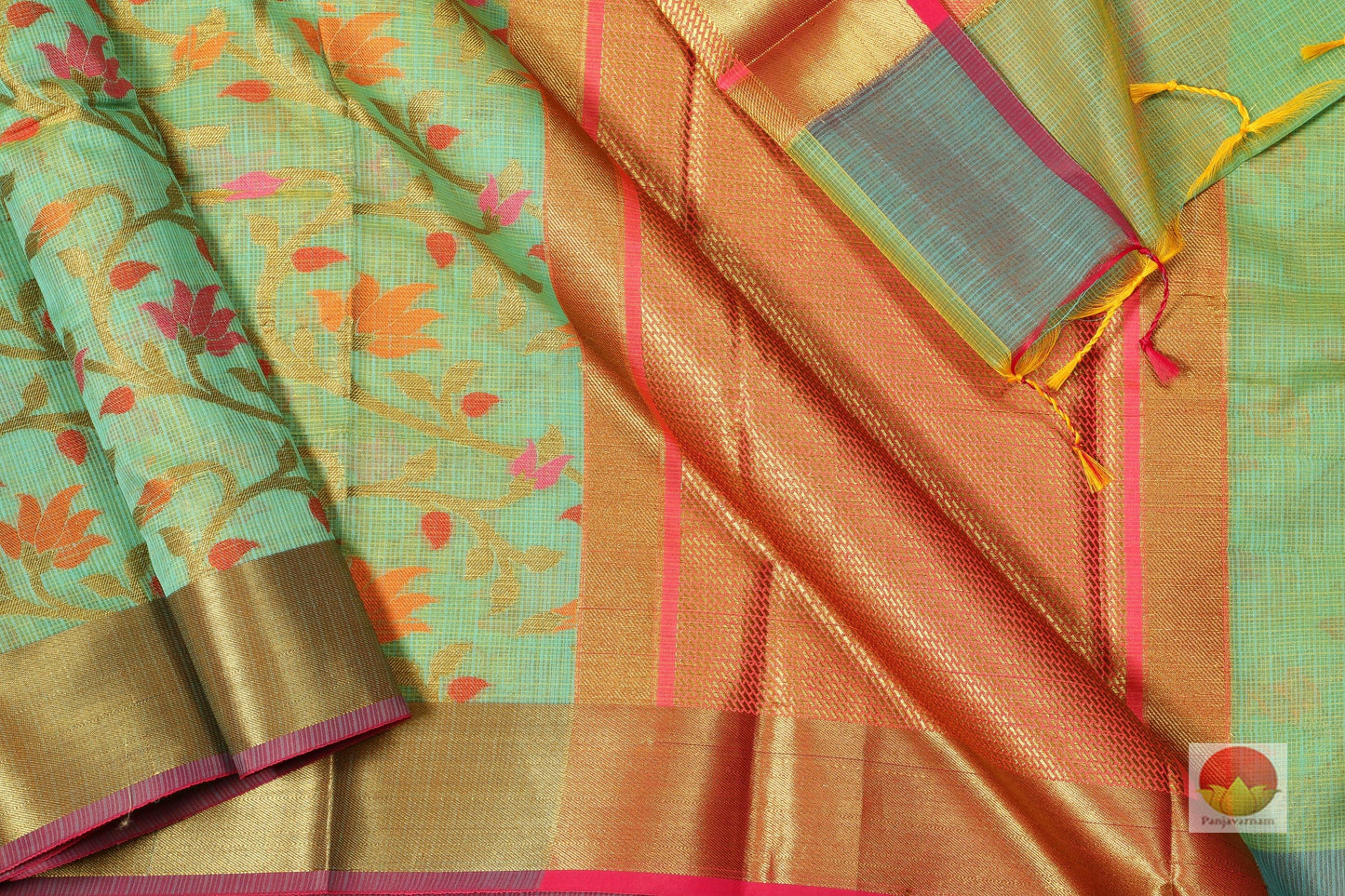 Lite Weight Banarasi Silk Cotton Saree - PSC 278 - Silk Cotton - Panjavarnam PSC 278