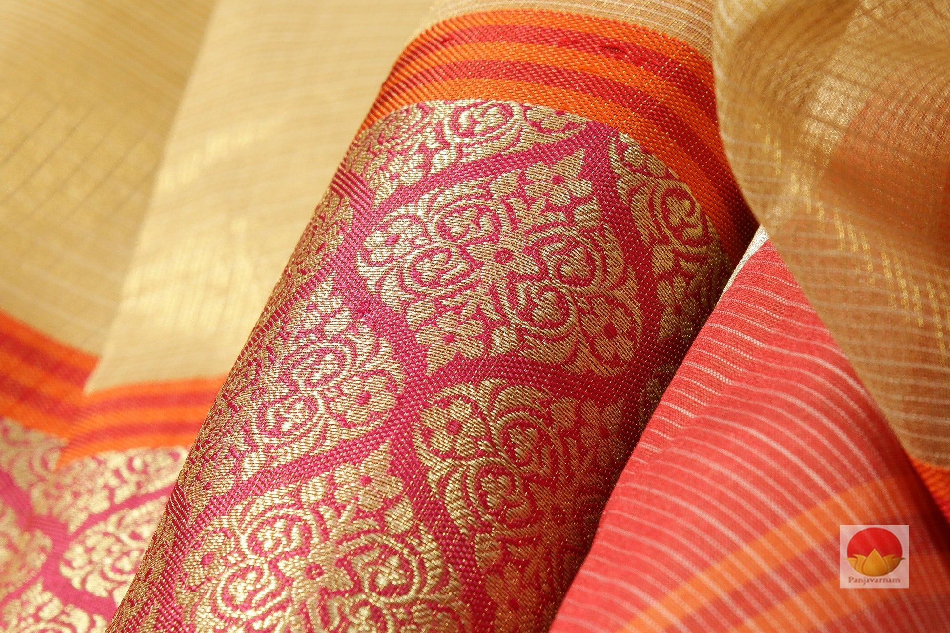 Lite Weight Banarasi Silk Cotton Saree - PSC 286 - Silk Cotton - Panjavarnam