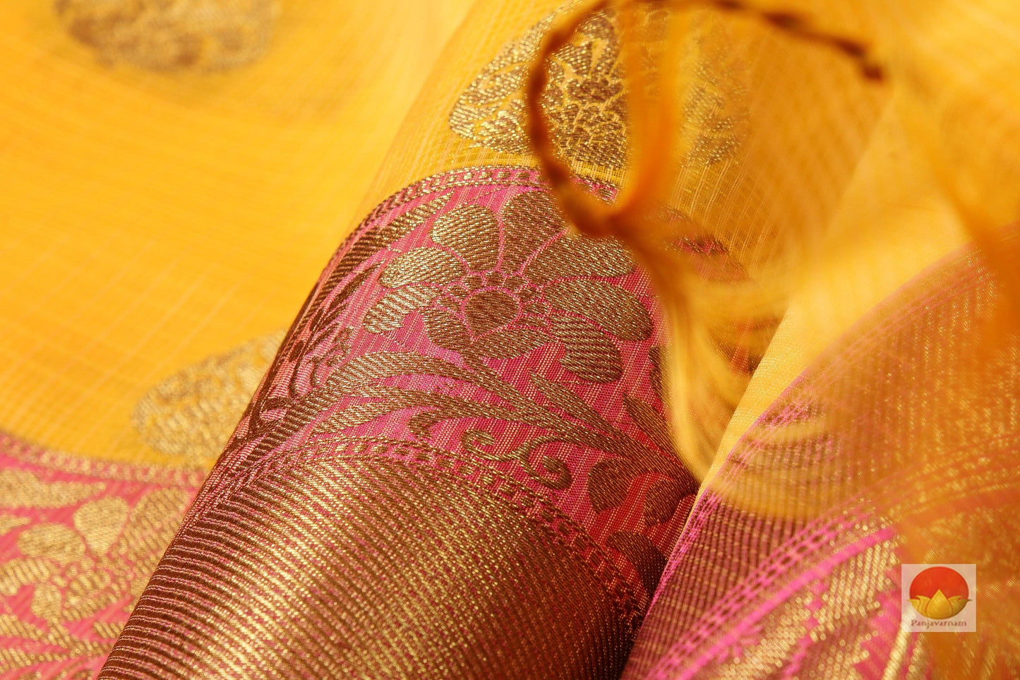 Lite Weight Banarasi Silk Cotton Saree - PSC 287 - Silk Cotton - Panjavarnam