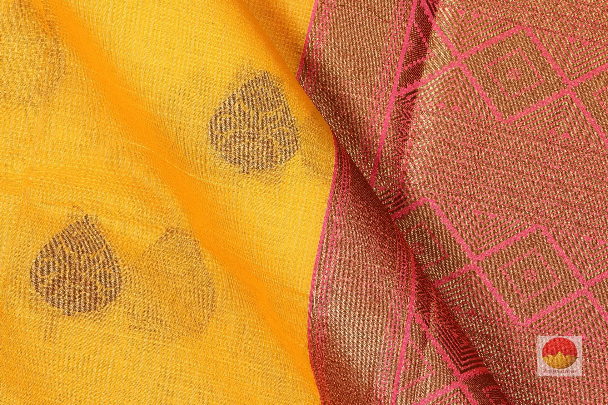 Lite Weight Banarasi Silk Cotton Saree - PSC 287 - Silk Cotton - Panjavarnam PSC 287