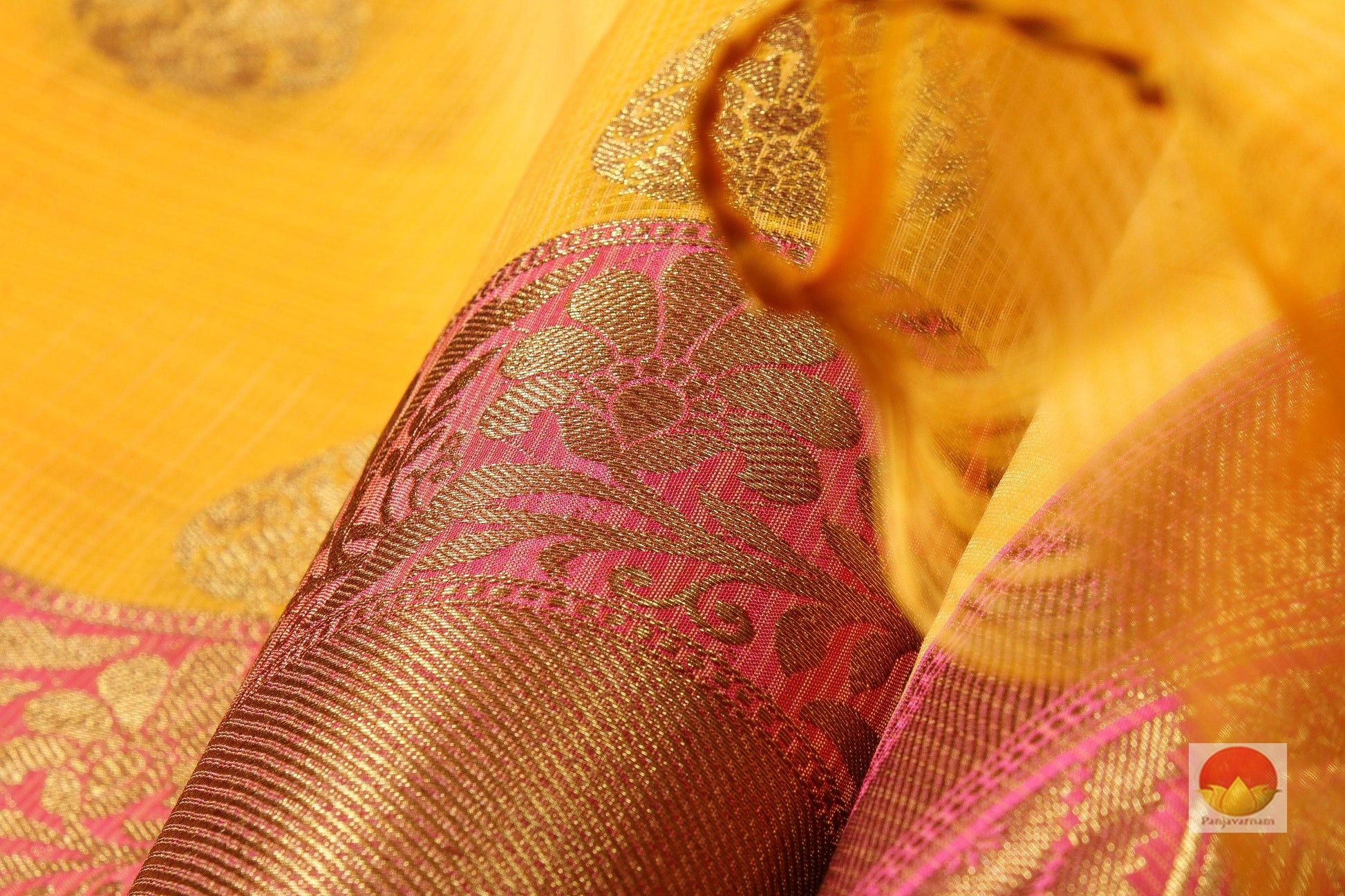 Lite Weight Banarasi Silk Cotton Saree - PSC 287 - Silk Cotton - Panjavarnam PSC 287