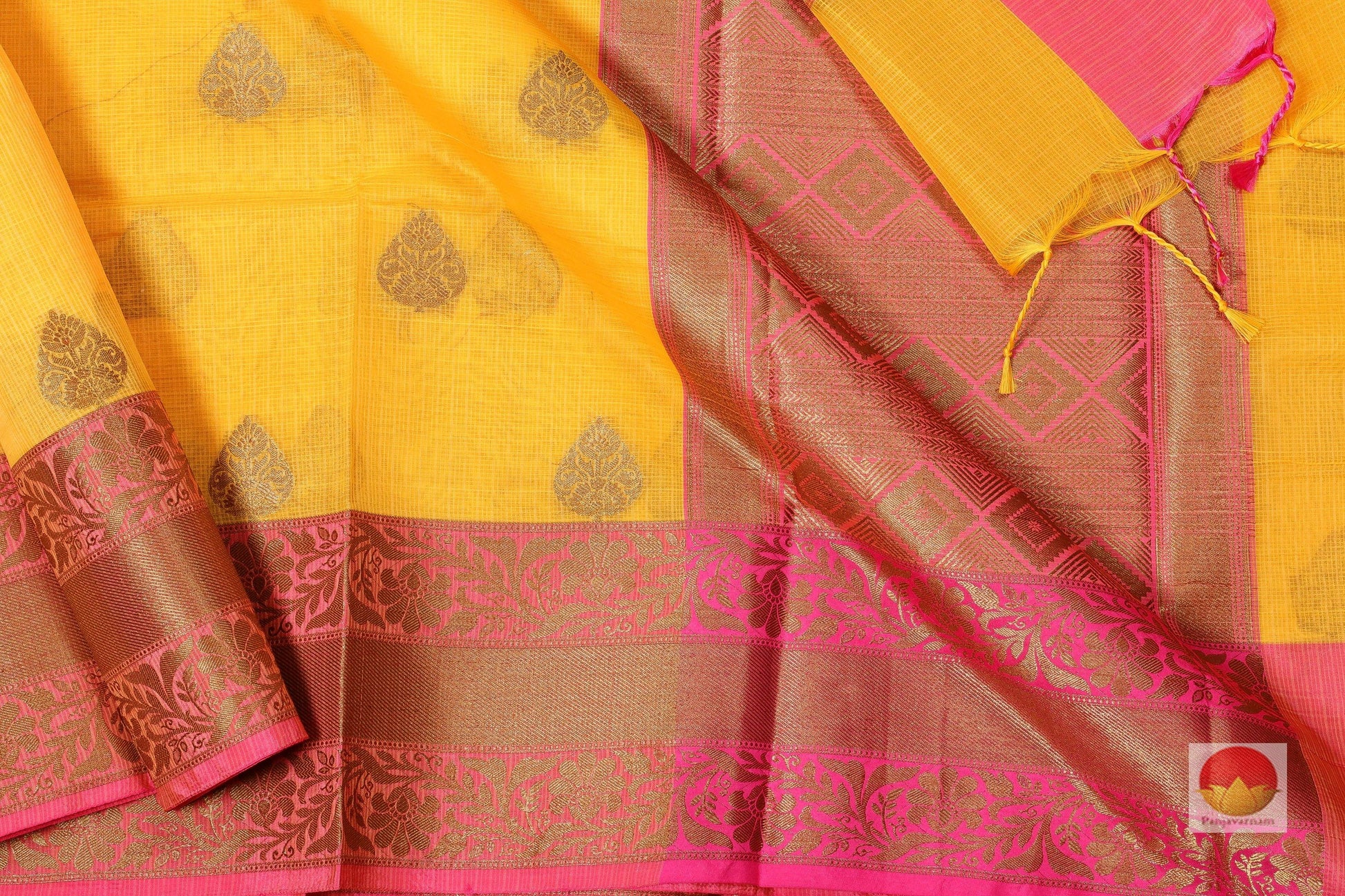 Lite Weight Banarasi Silk Cotton Saree - PSC 287 - Silk Cotton - Panjavarnam PSC 287