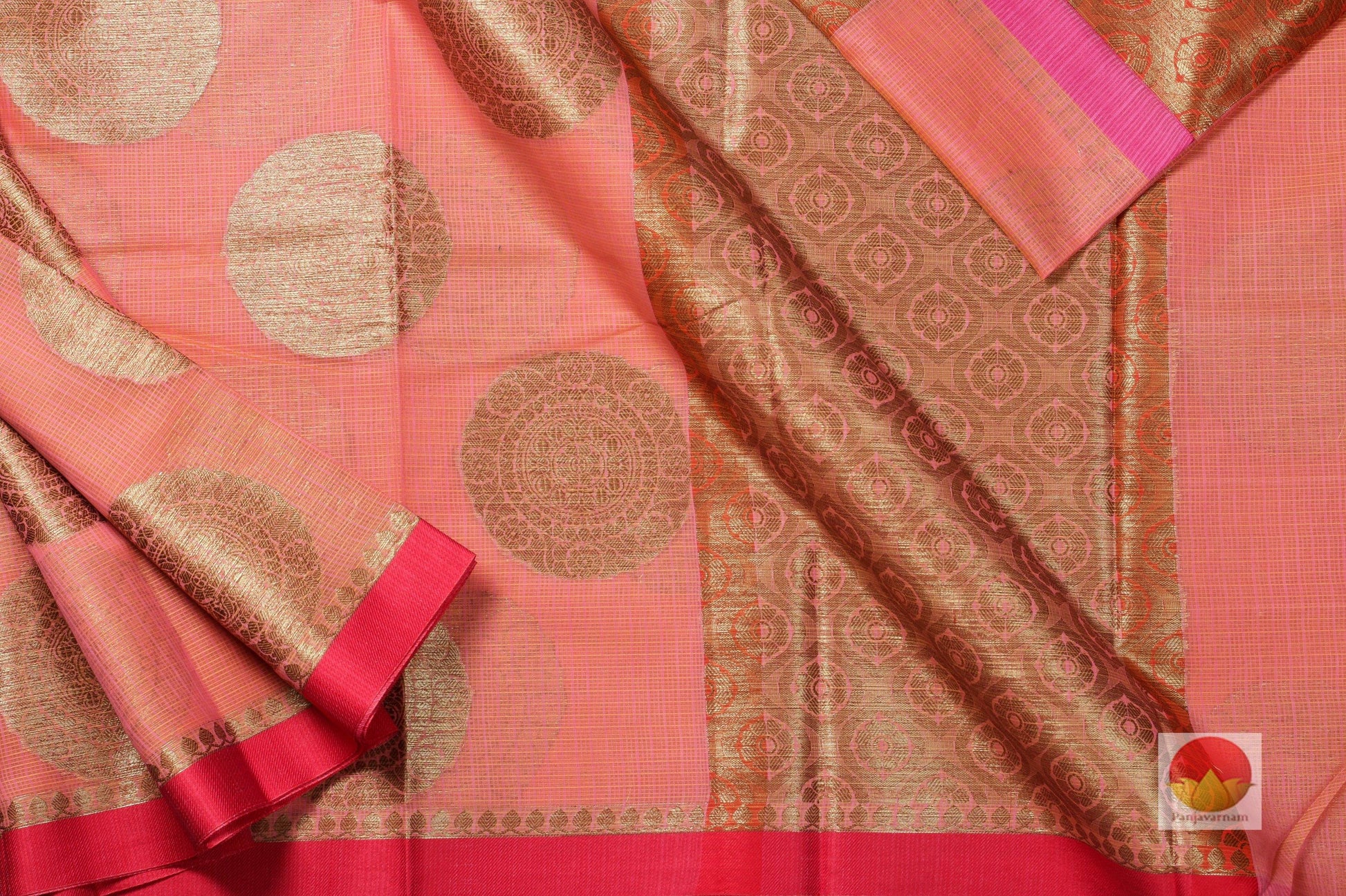Lite Weight Banarasi Silk Cotton Saree - PSC 45 - Silk Cotton - Panjavarnam