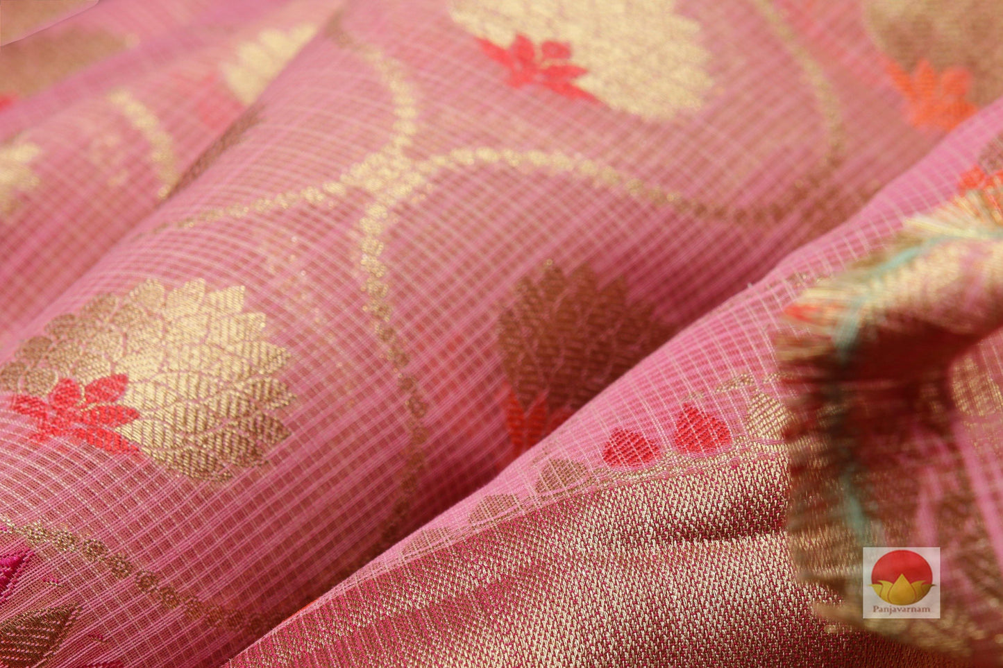 Lite Weight Banarasi Silk Cotton Saree - PSC 66 - Silk Cotton - Panjavarnam