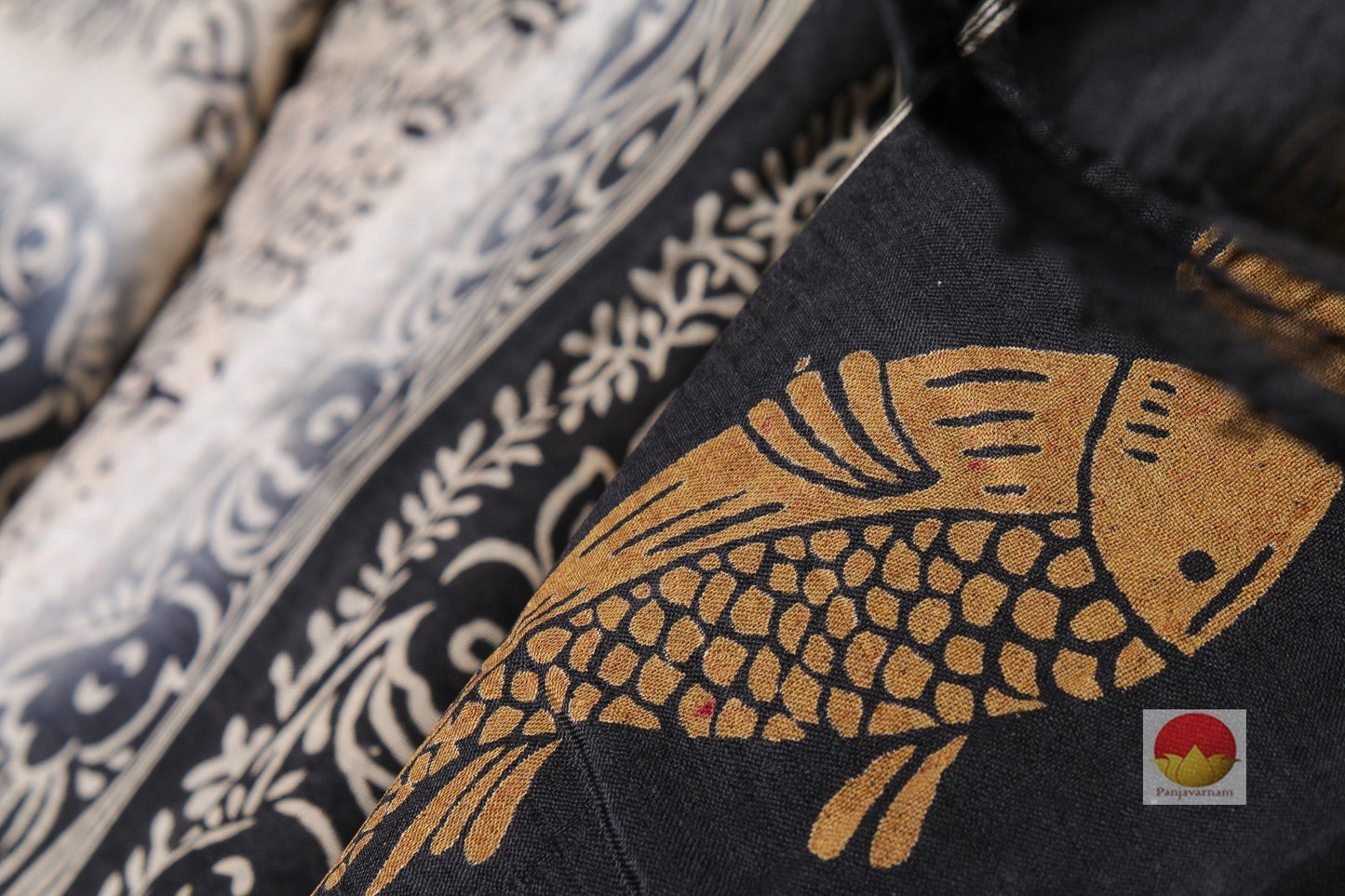 Lite Weight Handpainted Batik Silk - PB 25 - Batik Silk - Panjavarnam