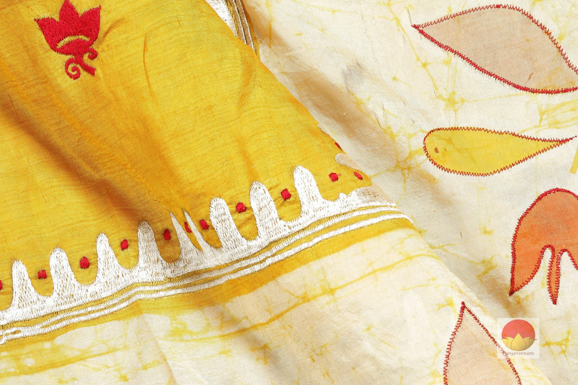 Lite Weight Handpainted Batik Silk Saree - PB 30 - Batik Silk - Panjavarnam PB 30